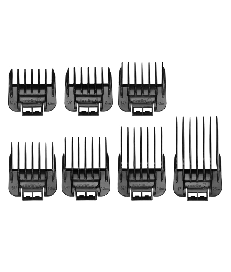 ANDIS SNAP-ON BLADE ATTACHMENT COMBS 7PCS